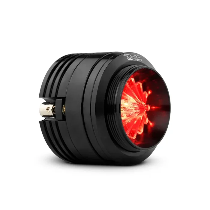 1.6″ Shallow High Compression Neodymium Super Bullet Tweeter 140 Watts 1″ Polyether Ether Ketone 4-Ohm Vc With RGB LED Lights