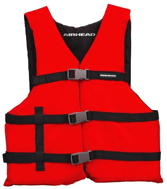 AIRHEAD General Boating Life Jacket Vest | Child-Adult Red / Adult Universal