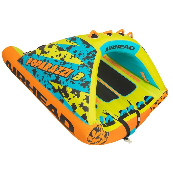 AIRHEAD Poparazzi 3 | 1-3 Rider Towable Tube for Boating