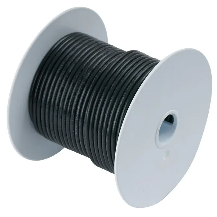 Ancor Black 12 AWG Tinned Copper Wire – 25‘ – 106002