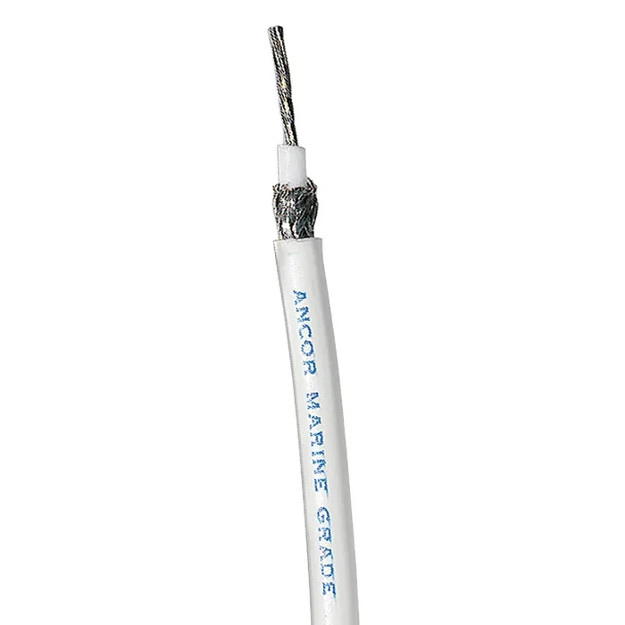 Ancor Coaxial Cable – RG 58CU – White – 100′