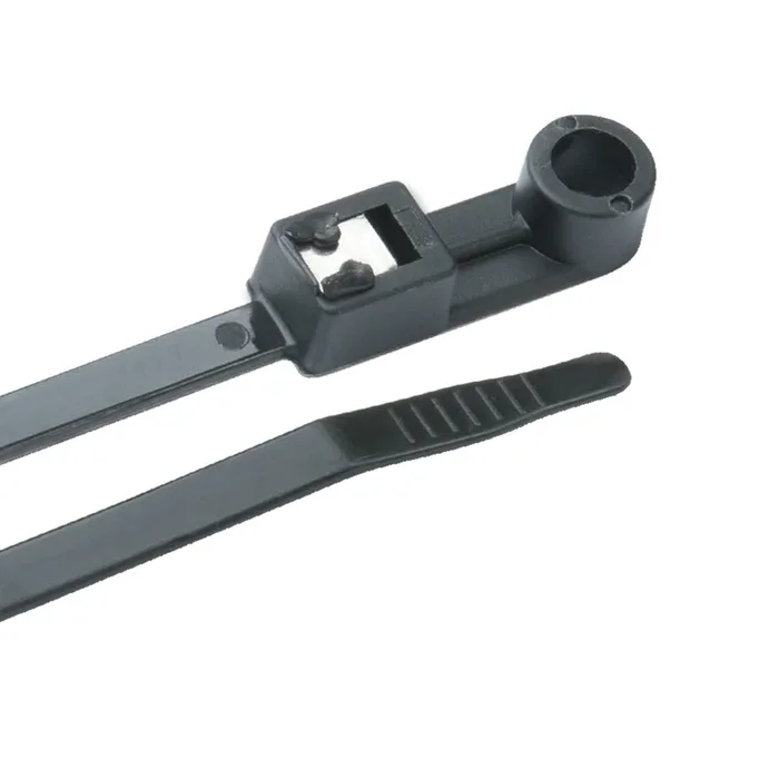 Ancor Mounting Self-Cutting Cable Ties – 11″ – UV Black – 50-Pack
