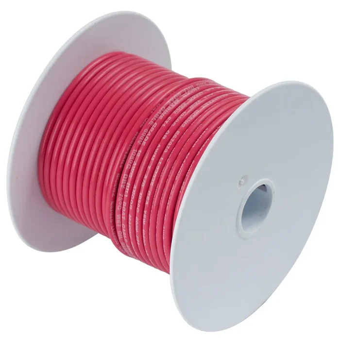 Ancor Red 12 AWG Tinned Copper Wire – 1,000′