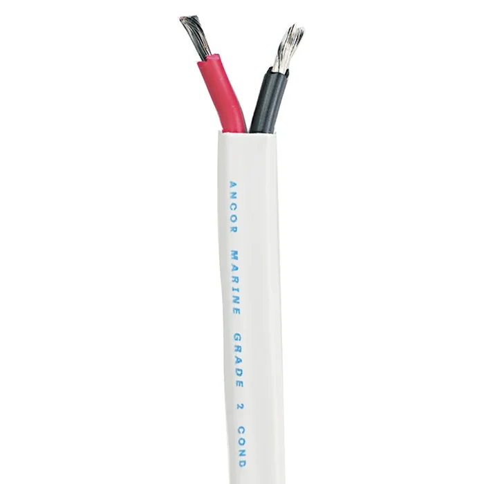Ancor Standard Duplex Cable – Flat 12/2 AWG – 2 x 3mm² Red/Black – 250′