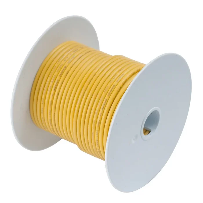 Ancor Yellow 8 AWG Tinned Copper Wire – 500′