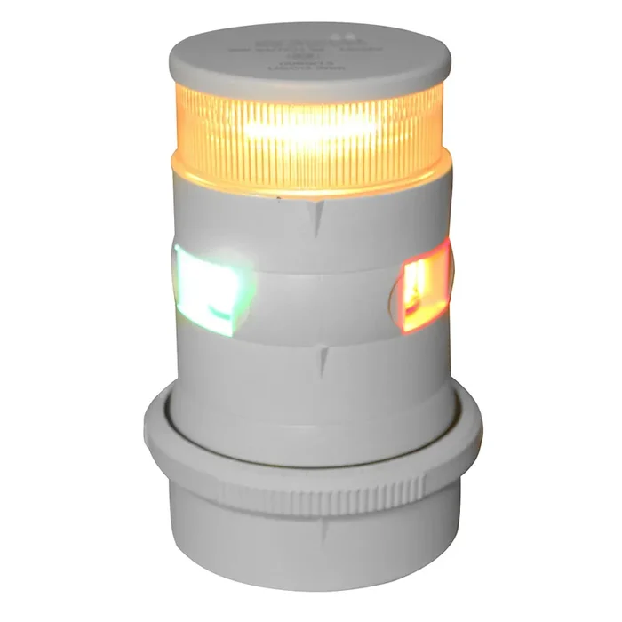 Aqua Signal Series 34 Tri-Color/Anchor Mast Mount LED Light – White Housing