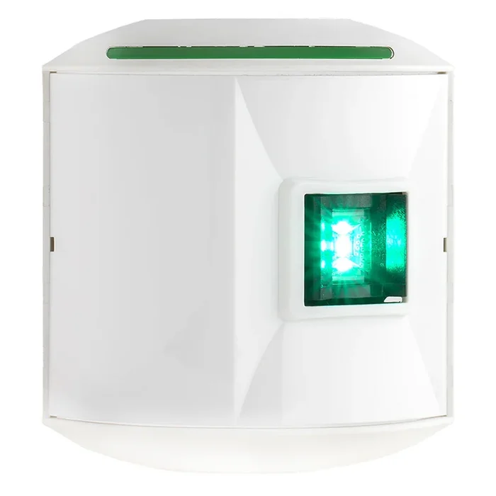 Aqua Signal Series 44 Starboard Side Mount LED Light – 12V/24V – White Housing