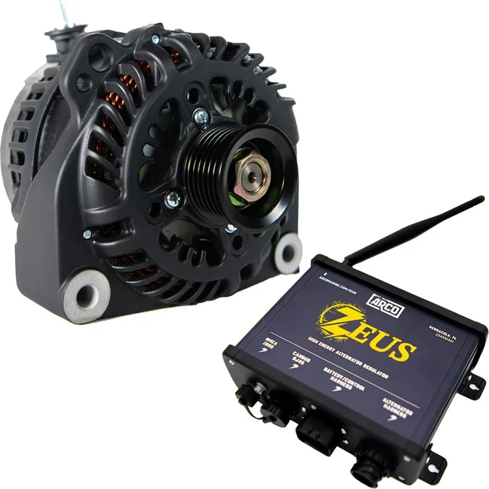 ARCO Zeus A225S Vortec Alternator w/Regulator Zeus High-Energy Alternator Regulator [4018-AZ1000]