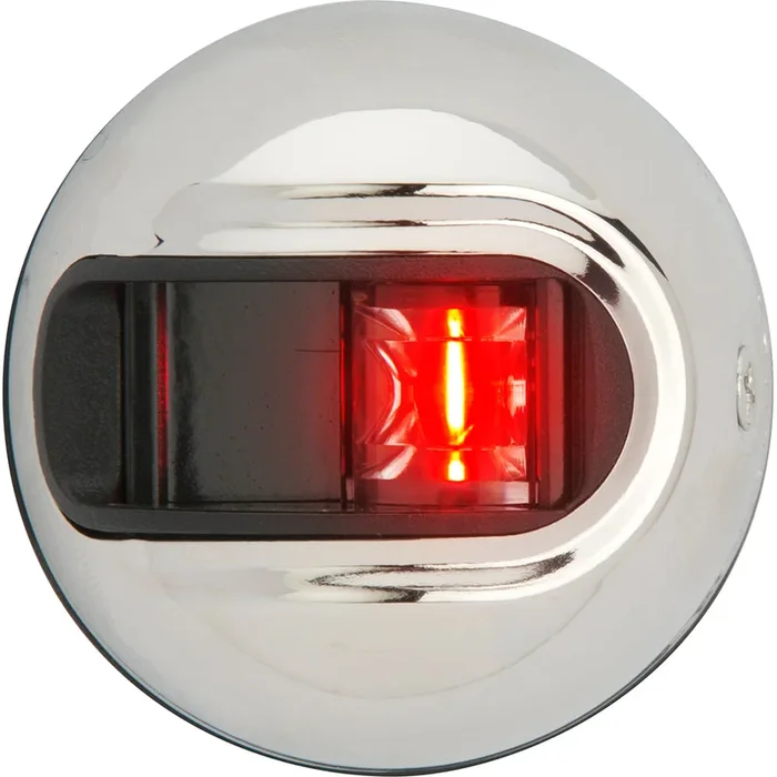 Attwood LightArmor Vertical Surface Mount Navigation Light – Port (red) – Stainless Steel – 2NM [NV3012SSR-7]