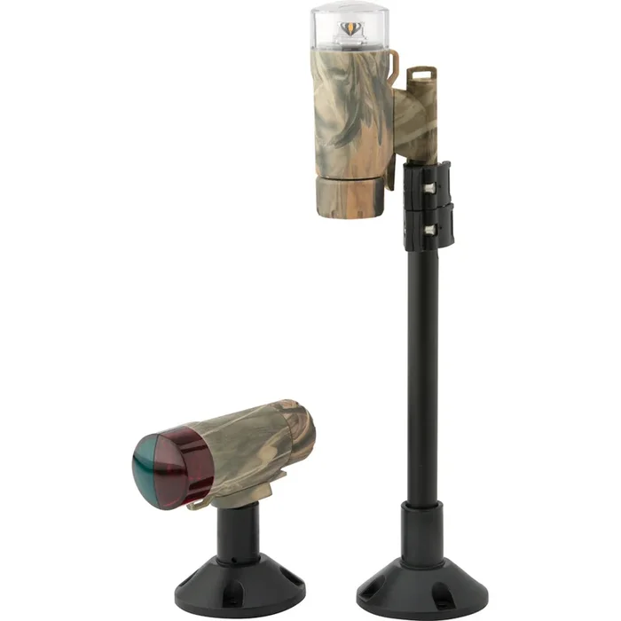 Attwood PaddleSport Kit de luz de navegación portátil – Atornillable o almohadilla adhesiva – RealTree Max-4 Camo [14193-7]