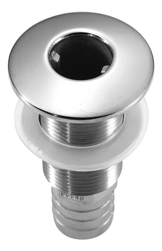 Attwood Stainless Steel Thru-Hull Standard Straight Barbed – 1-1/8″ Inner Diameter