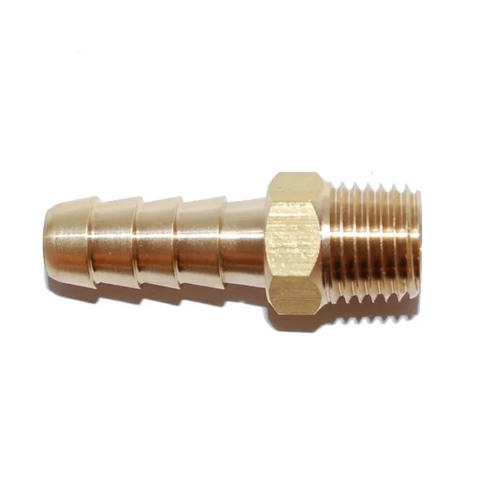 Attwood Universal Brass Fuel Hose Fitting – 1/4″ NPT x 5/16″ Barb