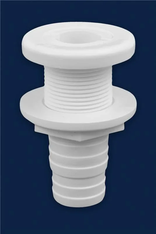 Attwood White Plastic Thru-Hull Fitting – 1-1/8″ Inner Diameter