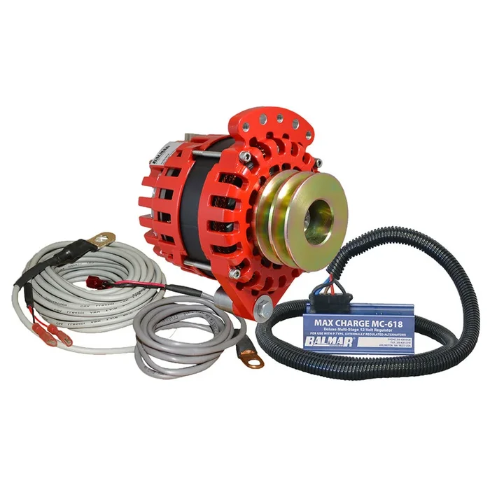 Balmar Alternator 1-2″ Single Foot Dual V Pulley Regulator Temp Sensor – 170A Kit – 12V [XT-SF-170-DV-KIT]