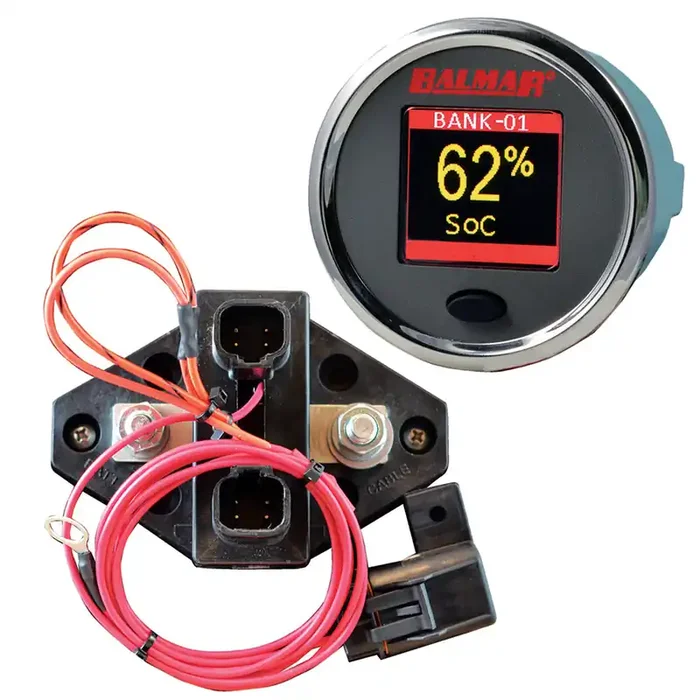 Balmar SG200 Battery Monitor Kit with Display Shunt & 10M Cable – 12-48 VDC – SG200