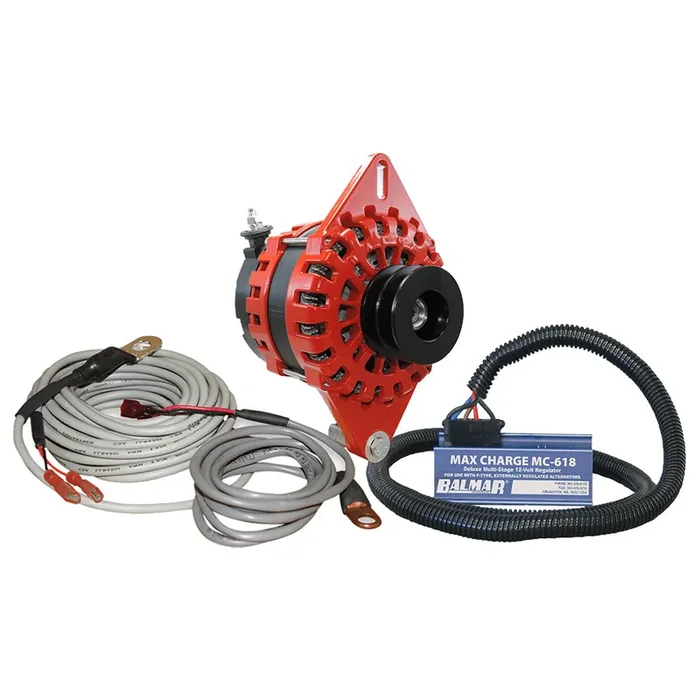 Balmar XT 250A Singleft Alternator, MC Regulator, T Sensors, Dualpul, Kit – XT-SF-250-DV-KIT
