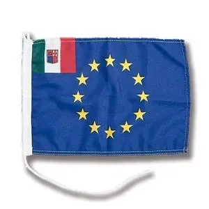 BANDIERA IN POLIESTERE 30X45CM EUROPA ITALIA
