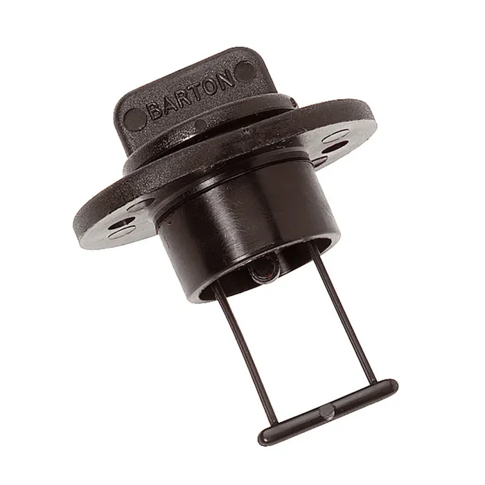 Barton Marine Drain Plug and Socket – 15mm (.60″) Bore – Black