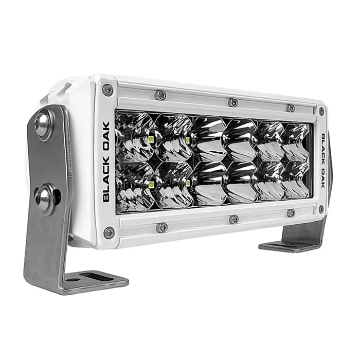 Black Oak Pro Series Double Row Combo 6″ Light Bar – White