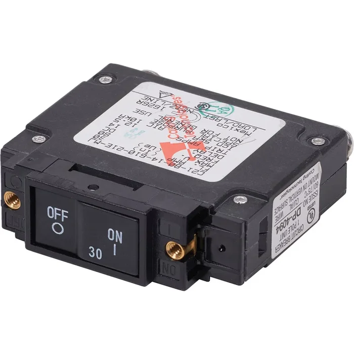 Blue Sea 7444 UL-489 Circuit Breaker – 30A Flat Rocker