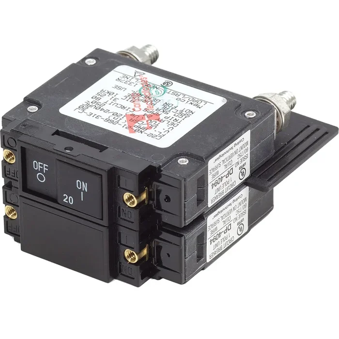 Blue Sea 7463 UL-489 Circuit Breaker – 20A Flat Rocker