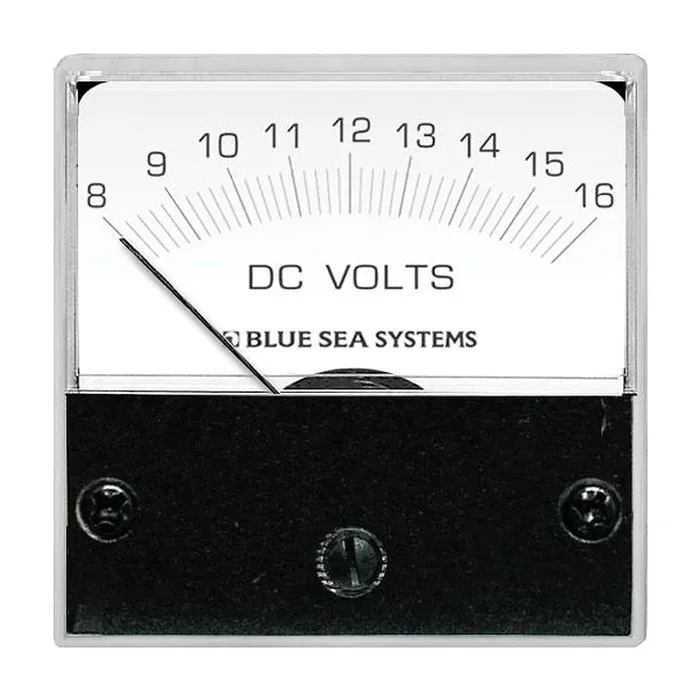 Blue Sea 8028 DC Analog Micro Voltmeter – 2″ Face, 8-16 Volts DC