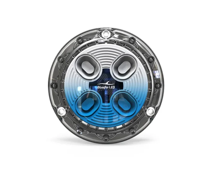 Bluefin U/W P4 SM Wht/Blue Al Base 12/24v
