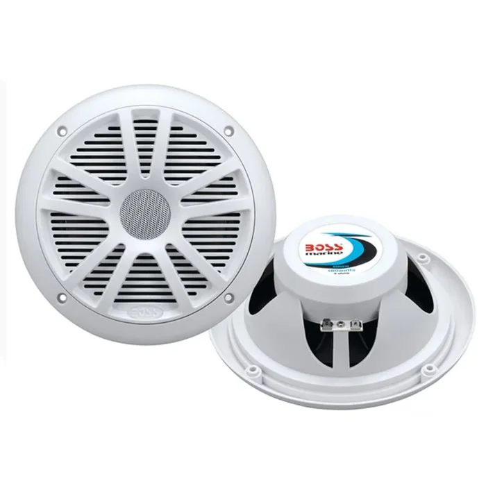Boss Audio MR6W 6.5″ Dual Cone Marine Coaxial Speaker (Pair) – 180W – White
