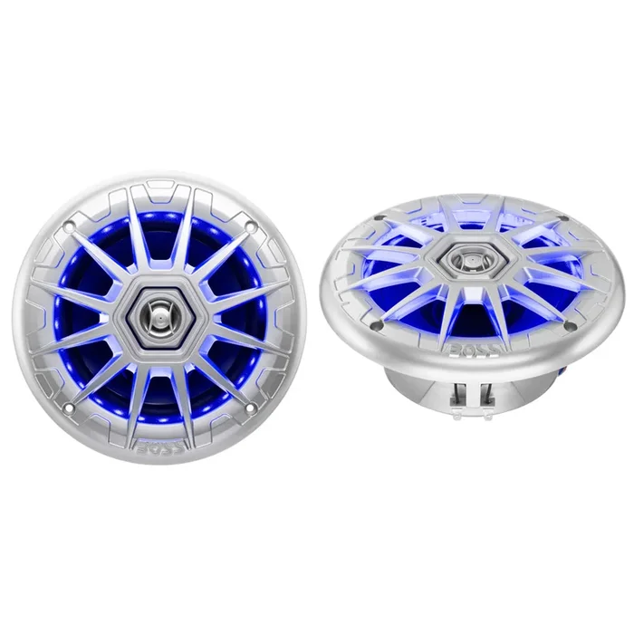 Boss Audio MRGB65S 6.5″ 2-Way Coaxial Marine Speakers w/RGB LED Lights