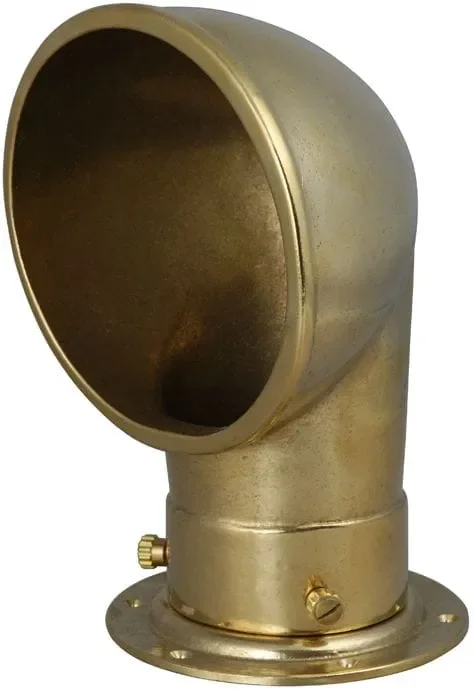 Brass cowl vent heavy sand cast