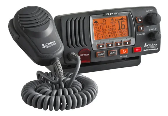 Cobra F77 Fixed VHF Marine Radio – Grey – In Stock