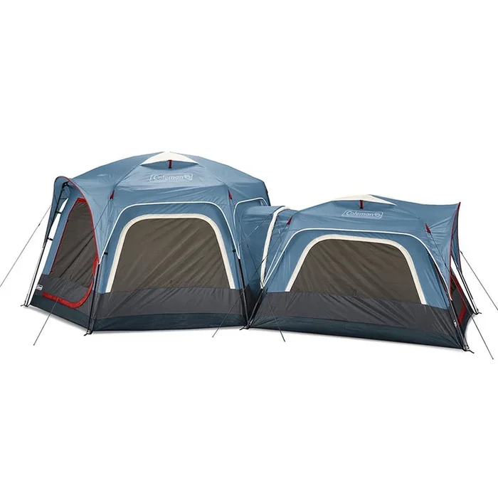 Coleman 3-Person & 6-Person Connectable Tent Bundle w/Fast Pitch Setup – Set of 2 – Blue
