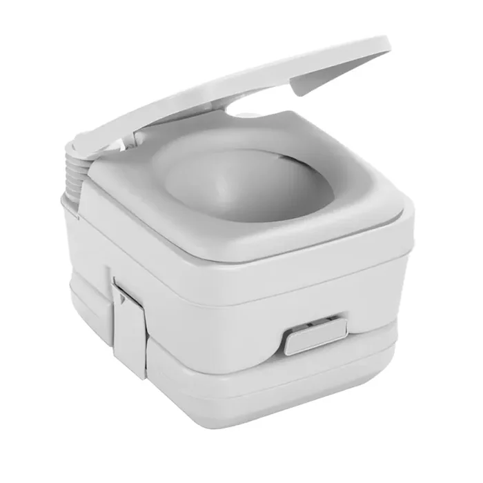 Dometic 964 Portable Toilet w/Mounting Brackets – 2.5 Gallon – Platinum – 311096406