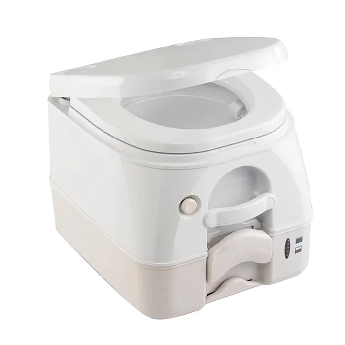 Dometic 974 MSD Portable Toilet 2.6 Gallon – Tan w/Brackets