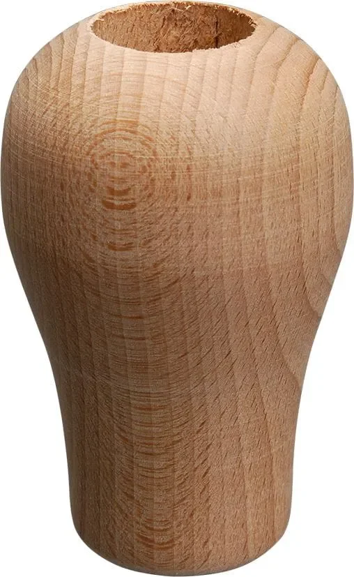 End knob for boathook shaft from beech wood