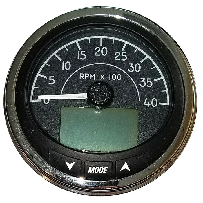 Faria 4″ Tachometer (4000 RPM) J1939 Compatible w/o Pressure Port – Euro Black w/Stainless Steel Bezel