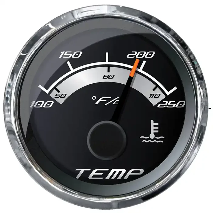 Faria Platinum 2″ Water Temp Gauge – 100-250 DegreeF – 22017