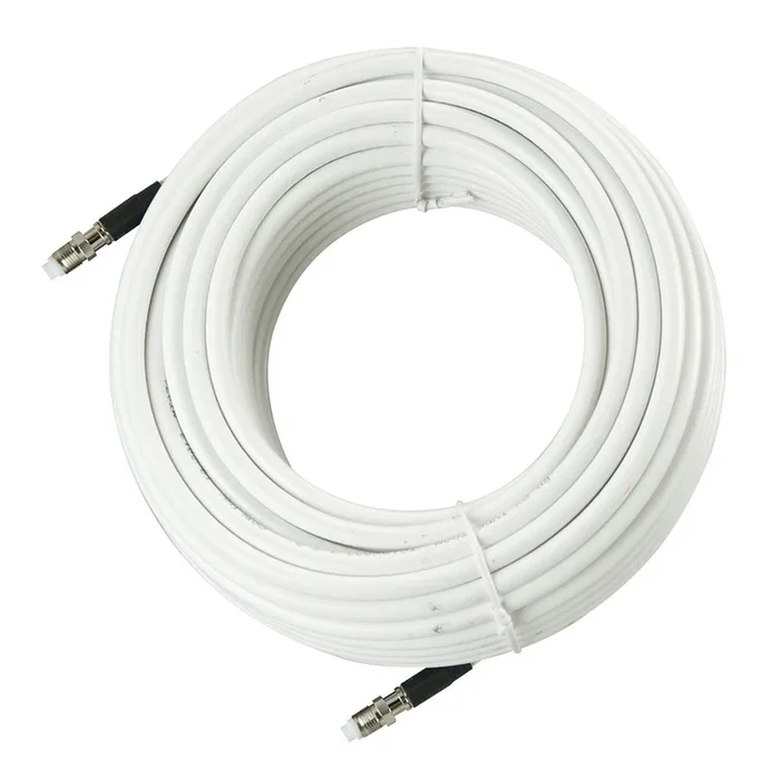 Glomex 6M – 20′ RB-8X Coax f/Glomeasy VHF Antennas – White