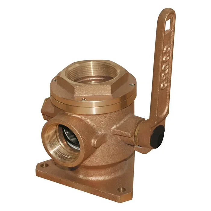 GROCO 1-1/2″ Safety Seacock w/1-1/4″ Side Port – SBV-1500-P
