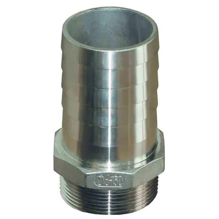 GROCO 3/4″ NPT x 3/4″ ID Stainless Steel Pipe to Hose Straight Fitting – PTH-750-S