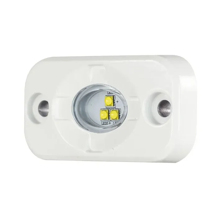 HEISE Marine Auxiliary Accent Lighting Pod – 1.5in x 3in – White/White