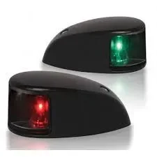 Hella Marine 2LT 980 620-901 2NM NaviLED Deck Mount Pair – Port and Starboard Black Shroud, Clear Lens