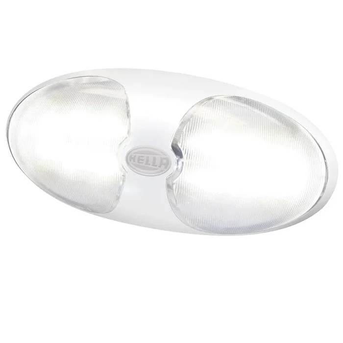 Hella Marine DuraLED 12 Interior/Exterior Lamp – White LED – White Housing [959700101]