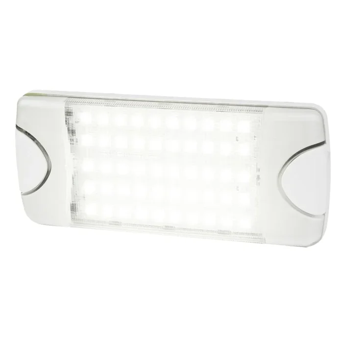 Hella Marine DuraLED 50 Low Profile Interior/Exterior Lamp – Wide White Spreader Beam [980629501]