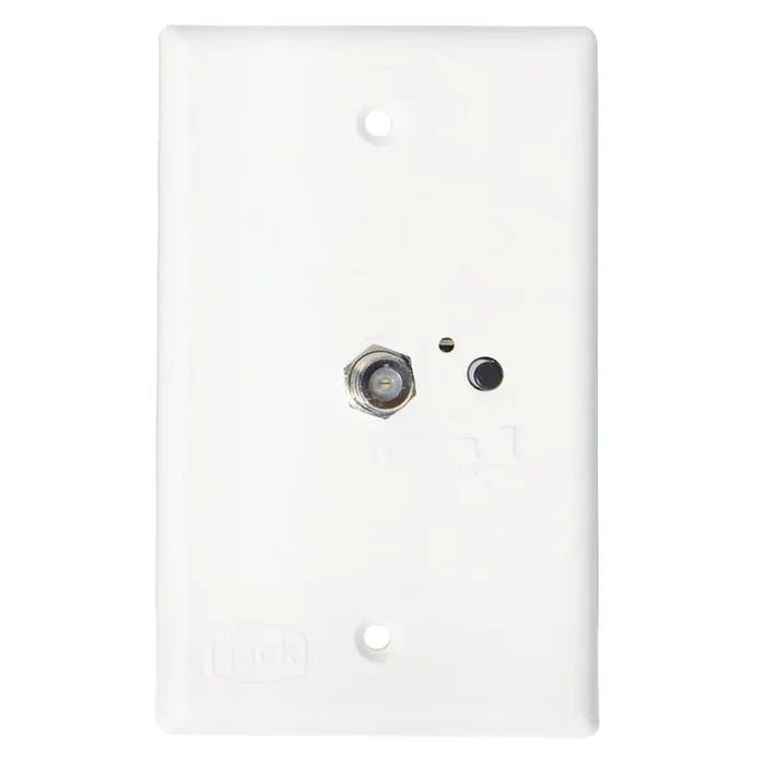 KING Jack PB1000 TV Antenna Power Injector Switch Plate – White