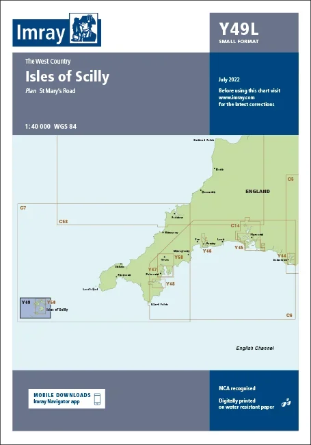 Laminated Y49 Isles of Scilly (Imray Chart)