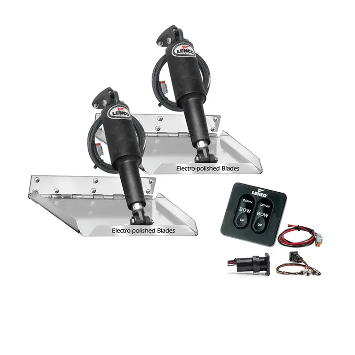Lenco 12″ x 9″ Standard Performance Trim Tab Kit w/Standard Tactile Switch Kit 12V