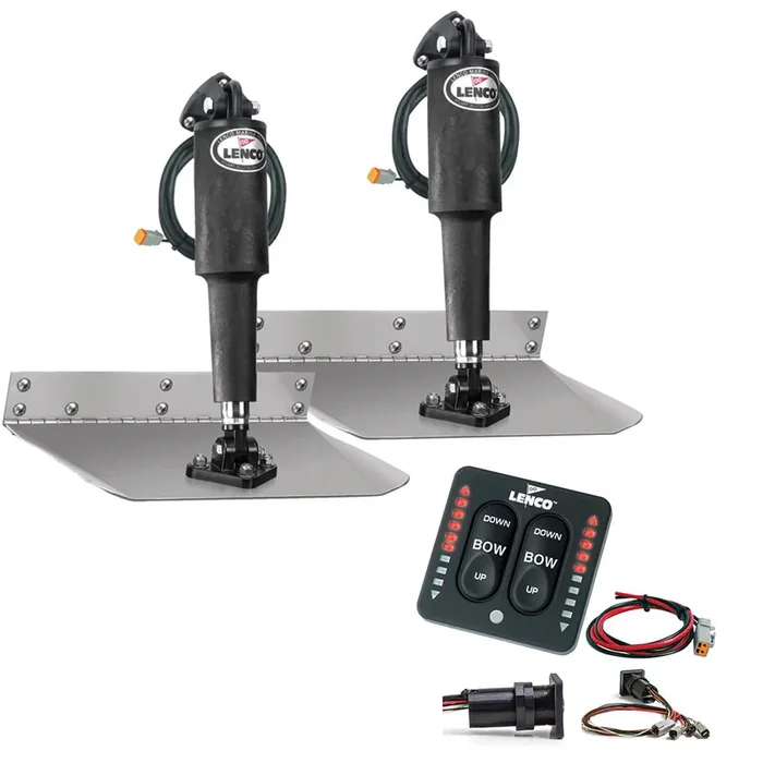 Lenco 9″ x 30″ Standard Trim Tab Kit w/LED Indicator Switch Kit 12V