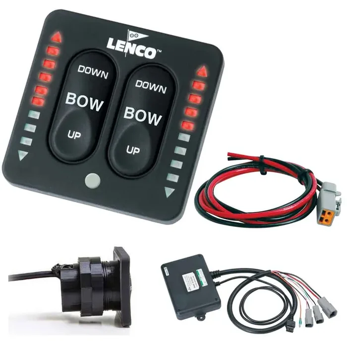 Lenco LED Indicator Two-Piece Tactile Switch Kit with Pigtail for Single Actuator Systems