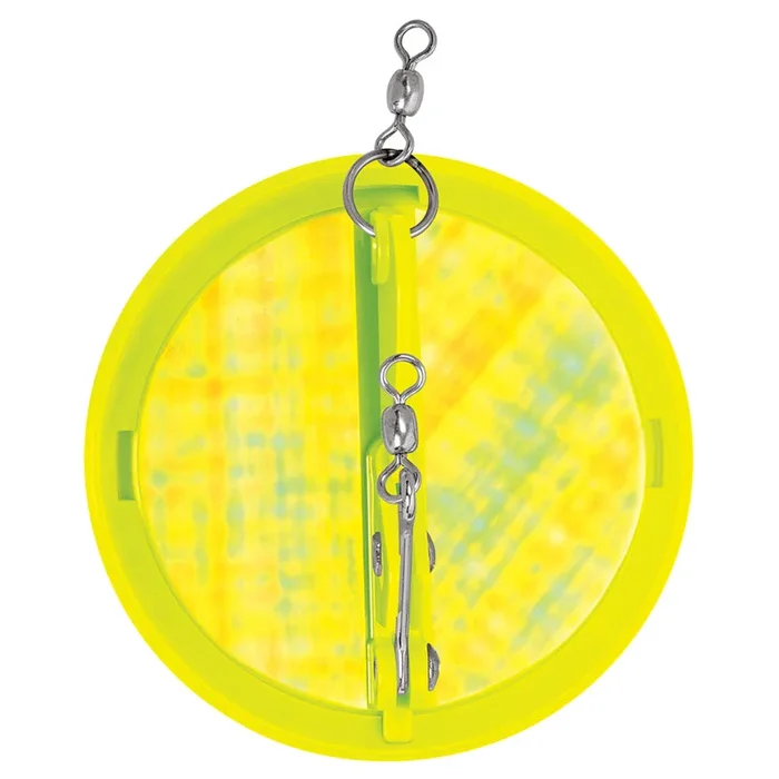 Luhr-Jensen 4-1/8″ Dipsy Diver – Chartreuse/Silver Bottom Moon Jelly [5560-001-2509]